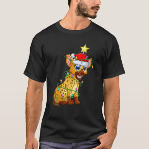 Camiseta Hyena Lighting Xmas Tree Matando Hyena no Natal