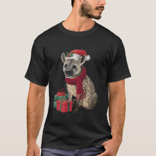 Camiseta Hyena Lover Xmas Holiday Papais noeis Hyena Christ