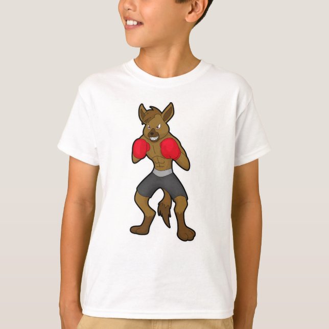 Camiseta Hyena no Boxing com luvas in a box (Frente)