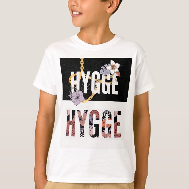 Camiseta HYGGE Floral T-Shirt - Estética Nórdica Cozy com (Frente)