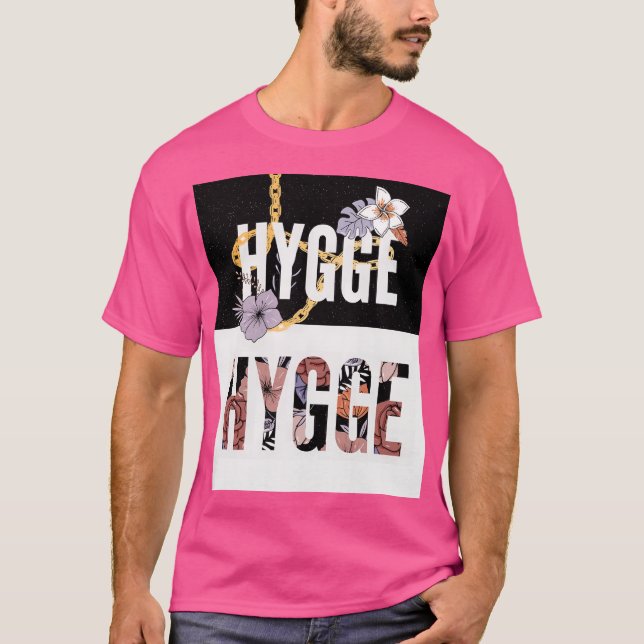 Camiseta HYGGE Floral T-Shirt - Estética Nórdica Cozy com (Frente)