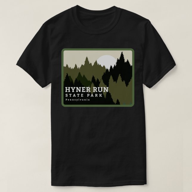 Camiseta Hyner Run State Park Pensilvânia Forest Sunrise (Frente do Design)