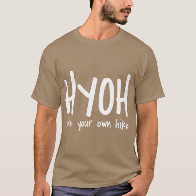 Camiseta HYOH hike your own hike vintage (Frente)