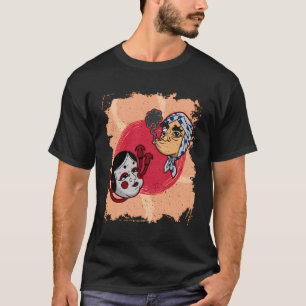 Camiseta Hyottoko Okame Japão Souvenir Cômica Japonês