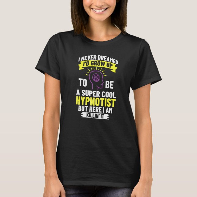 Camiseta Hypnosis Sleep Hypnotist Spiral Guia Obter Hypnoti (Frente)
