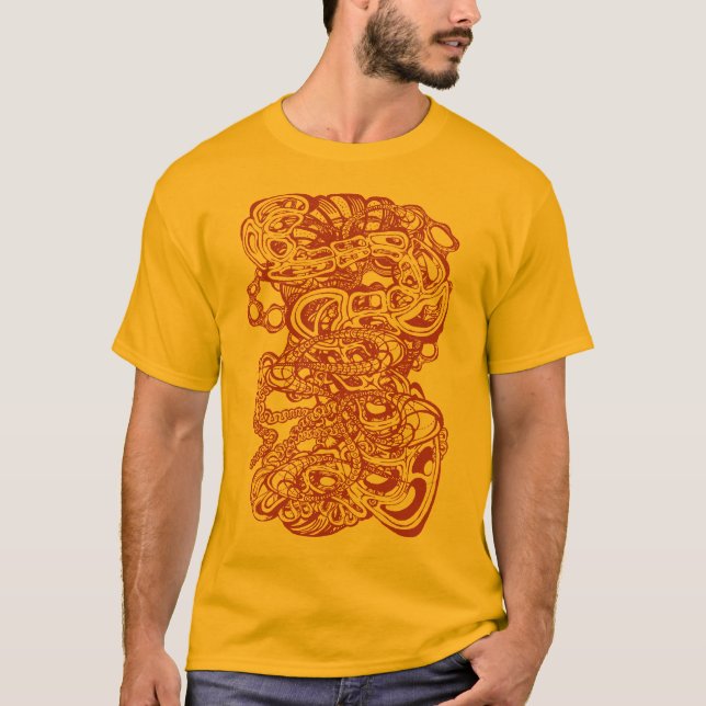 Camiseta Hypnotic Amorphous Phantasmagoric Modern Groovy  (Frente)