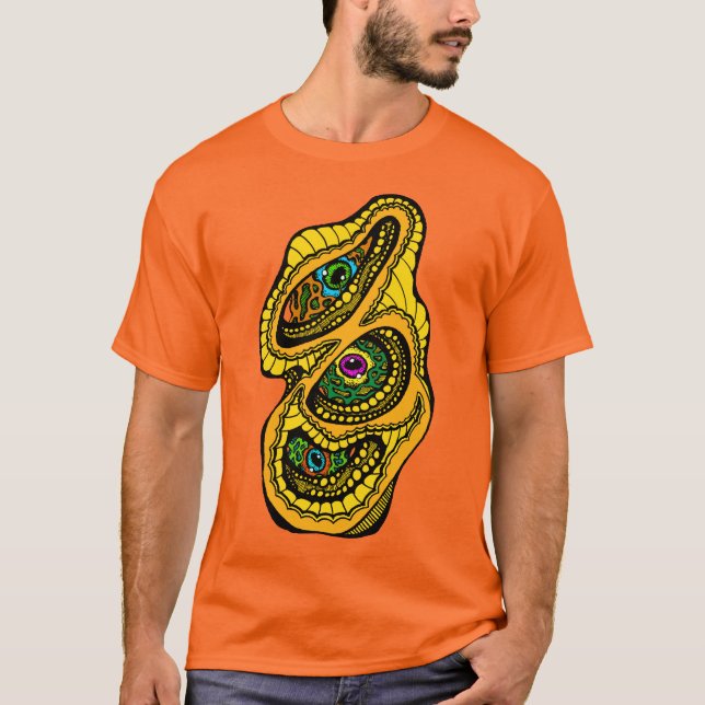 Camiseta Hypnotic Amorphous Phantasmagoric Modern Groovy  (Frente)