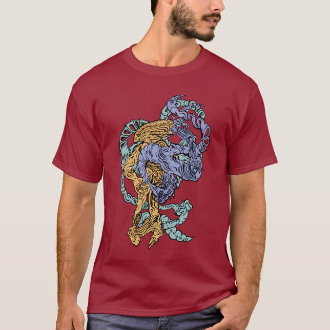 Camiseta Hypnotic Amorphous Phantasmagoric Modern Groovy  (Frente)