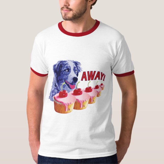 Camiseta Hypnotized - manchas o cão do cupcake - afastado! (Frente)