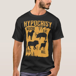 Camiseta Hypocrisia Resgate Coma Pena Matar Direitos dos An