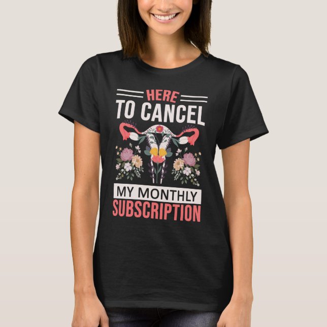 Camiseta Hysterectomia Engraçada Flores Uterus Remoção (Frente)