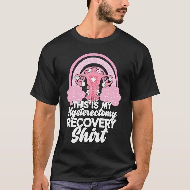 Camiseta Hysterectomy Recovery Products Uterus Support Rain (Frente)