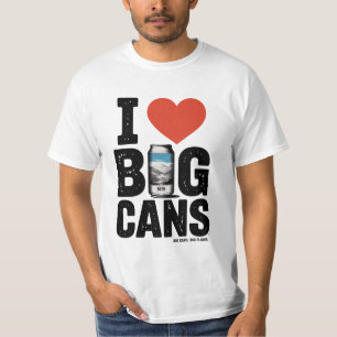 Camiseta I9BIG CANS Vintage Beer Design - Funny Retro