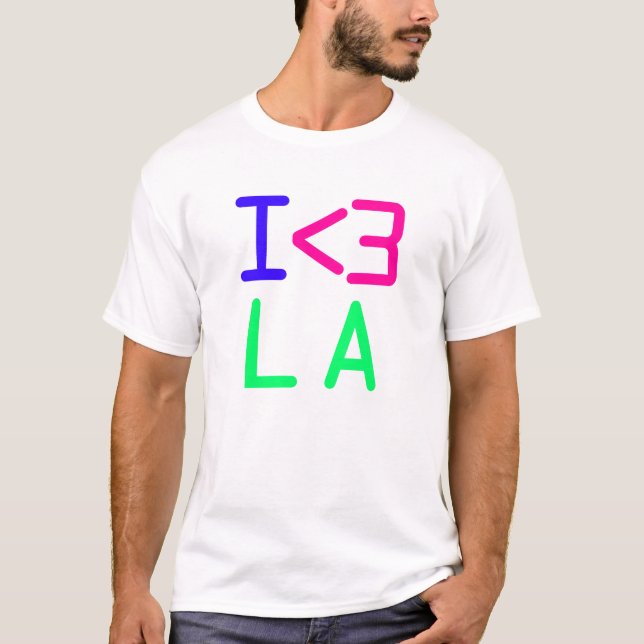 CAMISETA I <3 LA (Frente)