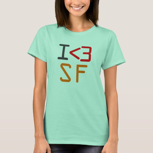 CAMISETA I <3 SF (Frente)