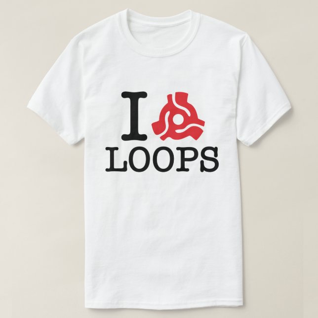 Camiseta I 45 Loops de adaptador (Frente do Design)