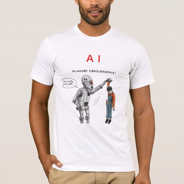 Camiseta I.A INTELIGÊNCIA ARTIFICIAL -sem humanos  (Frente)