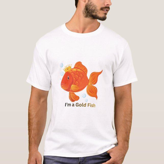 Camiseta i am a gold fish (Frente)