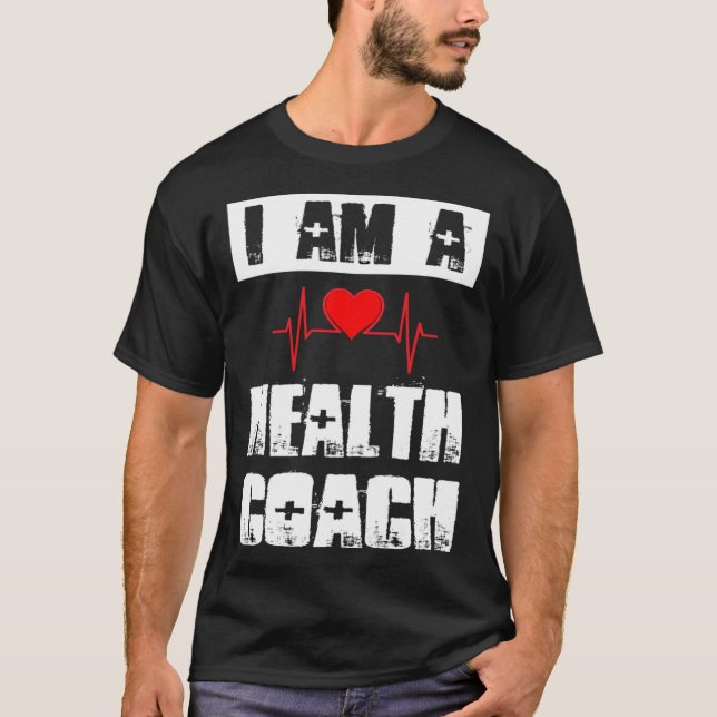 Camiseta I Am A Health Coach Weightlifting Workout Life Coa (Frente)