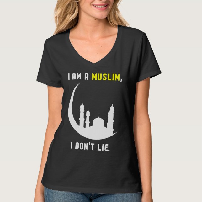 Camiseta I am a Muslim I don't lie Islamic (Frente)