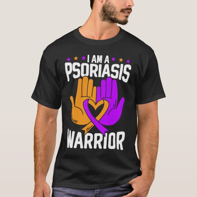 Camiseta I Am A Psoriasis Warrior Skin Disease Psoriasis Aw (Frente)