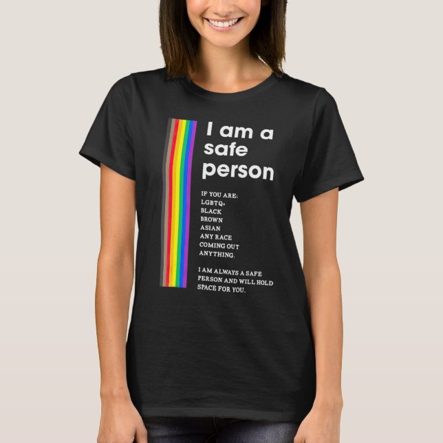 Camiseta I Am A Safe Person And Will Hold Space For You Lgb (Frente)