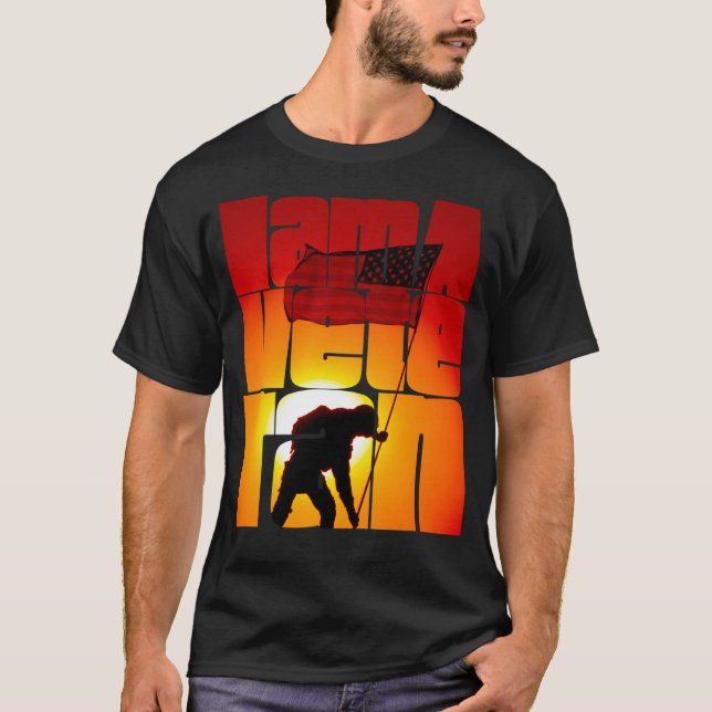 Camiseta I am a Veteran American Military Soldier  4 (Frente)