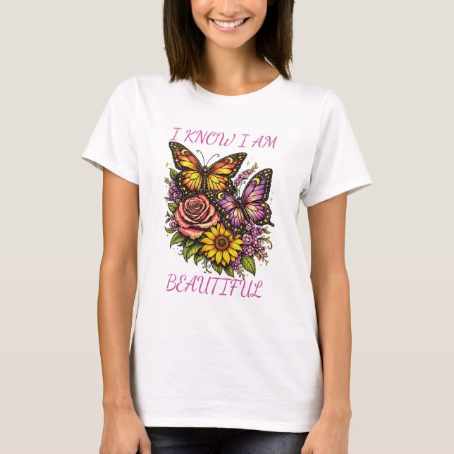 Camiseta I Am Beautiful Women White (Frente)