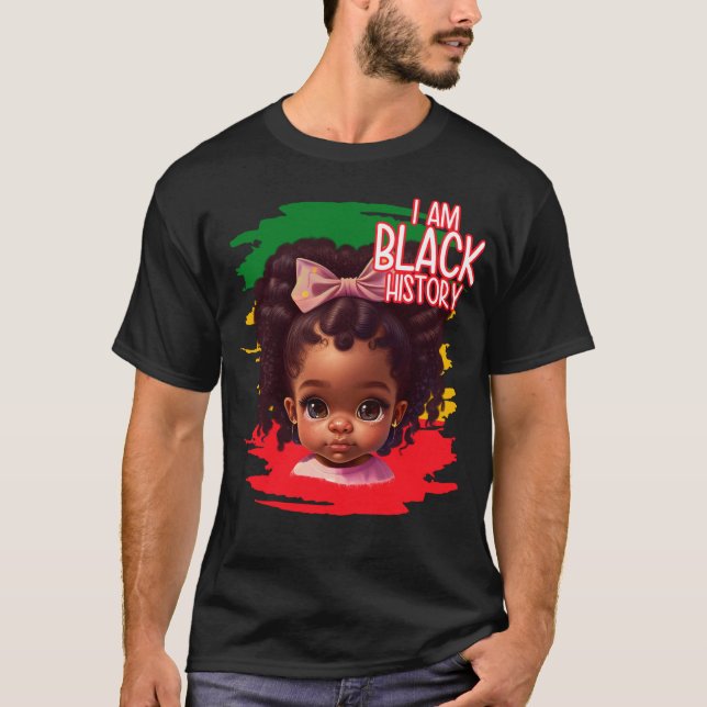Camiseta I AM Black History 2023 Black History Month BHM (Frente)