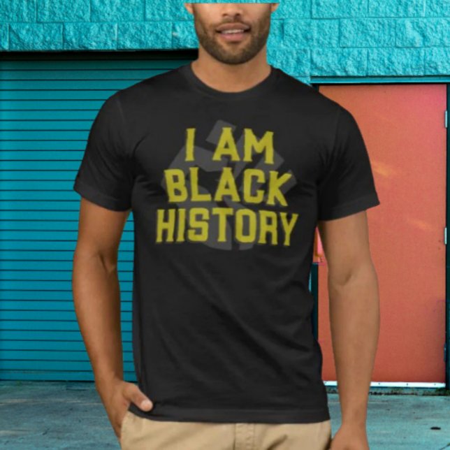 Camiseta I Am Black History - Black Fist Graphirt (Criador carregado)
