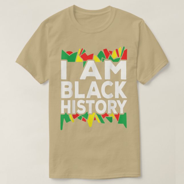 Camiseta I Am Black History Black History Month 2022 Black  (Frente do Design)