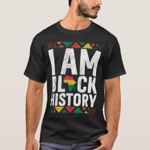 Camiseta I Am Black History black History Month Africa Map