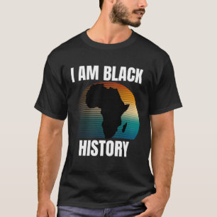 Camiseta I Am Black History Black History Month Retro Vint