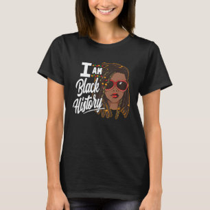 Camiseta I Am Black History Localiza Girl Loc da América Af