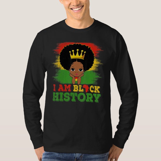 Camiseta I Am Black History Month African American Pride (Frente)