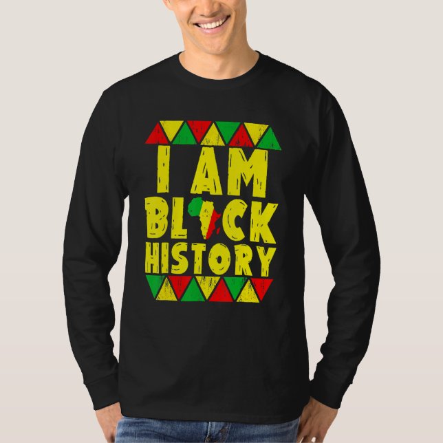 Camiseta I Am Black History Month African American Pride Ce (Frente)