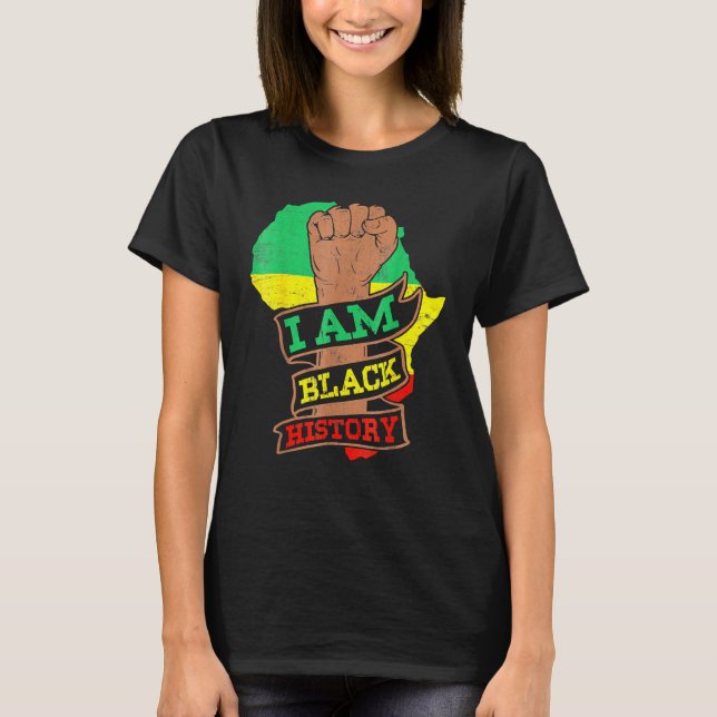 Camiseta I Am Black History Month African American Pride Ce (Frente)