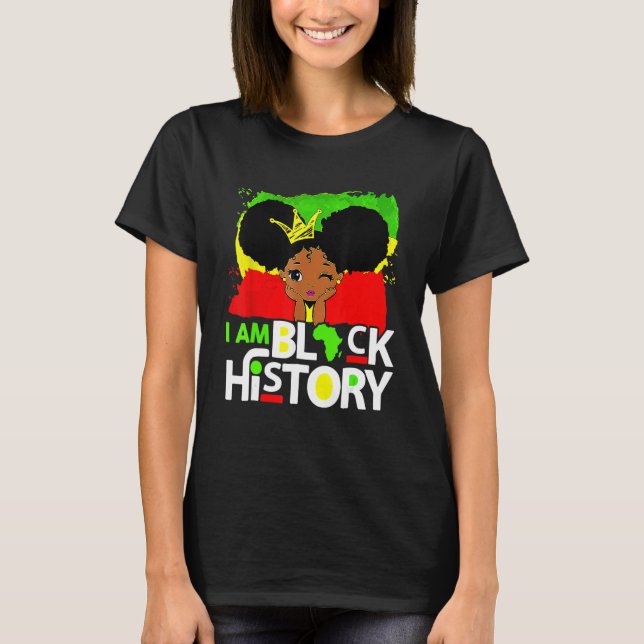 Camiseta I Am Black History Month African American Pride Gi (Frente)