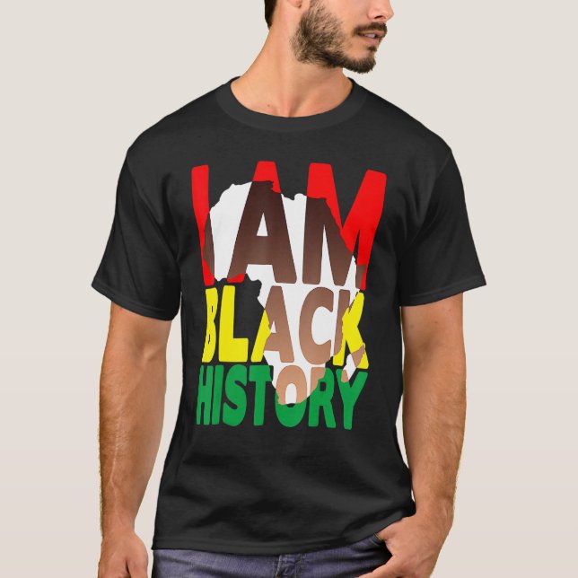 Camiseta I Am Black History Month African American Pride Me (Frente)