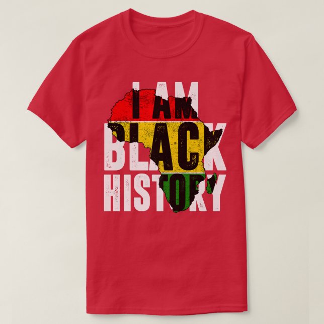 Camiseta I Am Black History Month Celebration African Ameri (Frente do Design)