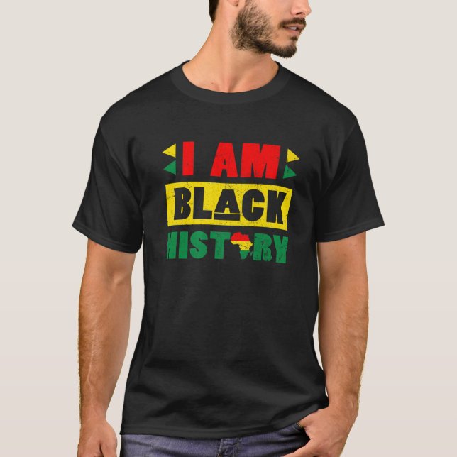 Camiseta I Am Black History Month Feb 2022 African American (Frente)