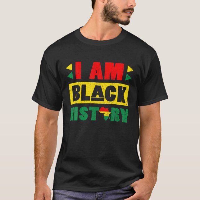 Camiseta I Am Black History Month Feb 2022 African American (Frente)