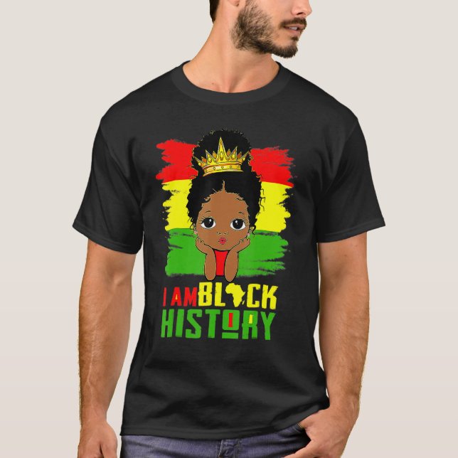 Camiseta I Am Black History Month Pride African American Cu (Frente)