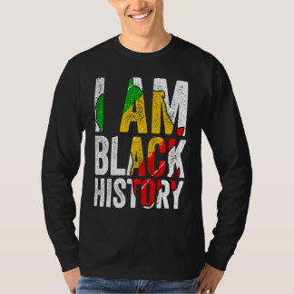 Camiseta I Am Black History  Women Men African American Gra