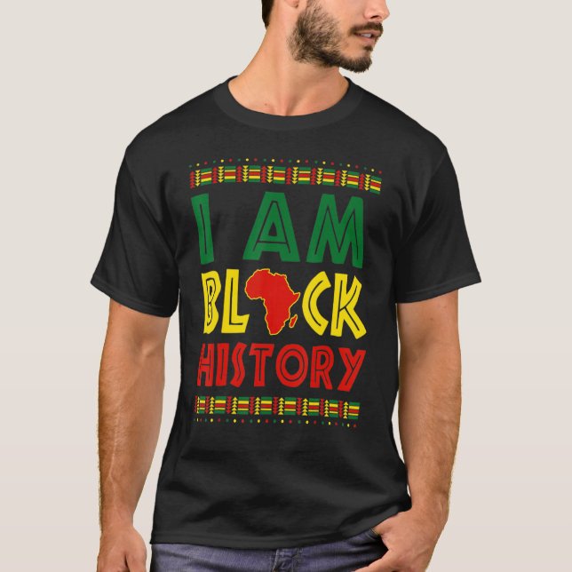 Camiseta I Am Black Woman Black History Month Educated Blac (Frente)
