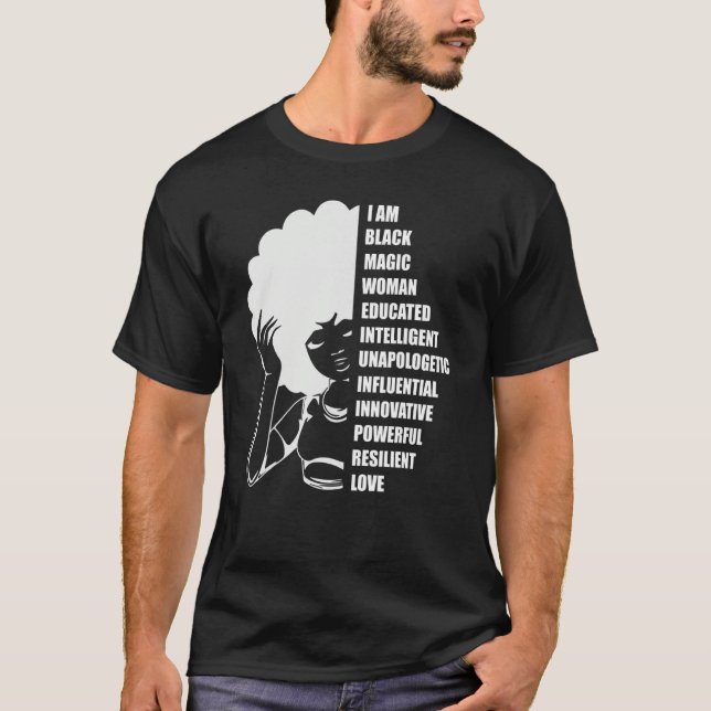Camiseta I Am Black Woman Black History Month Educated Blac (Frente)