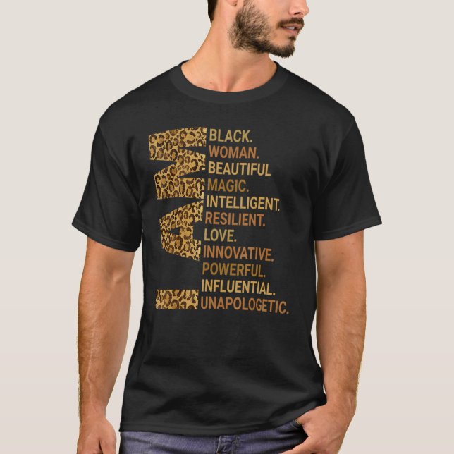 Camiseta I Am Black Woman Educated Melanin Black History Mo (Frente)