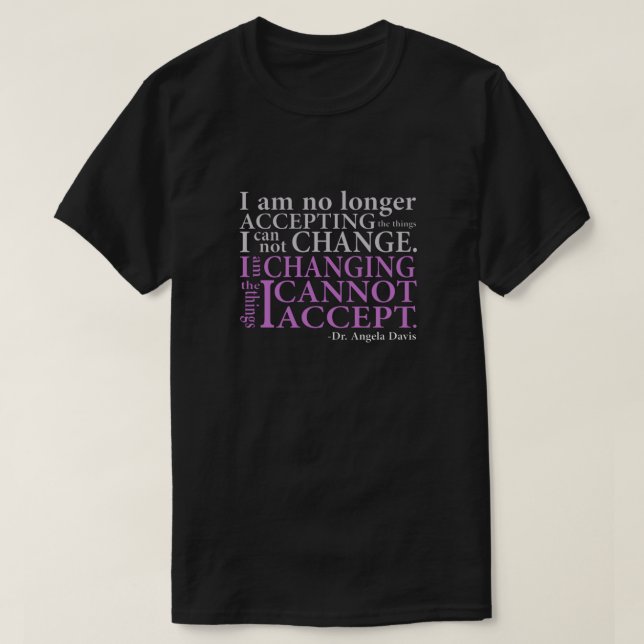 Camiseta I am no longer accepting Fitted (Frente do Design)