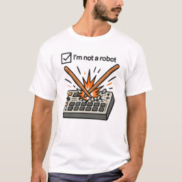 Camiseta I am not a robot ( DRUMMER )