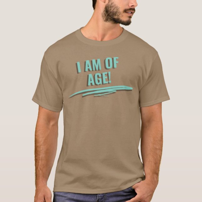 Camiseta I AM OF AGE 70s family (Frente)